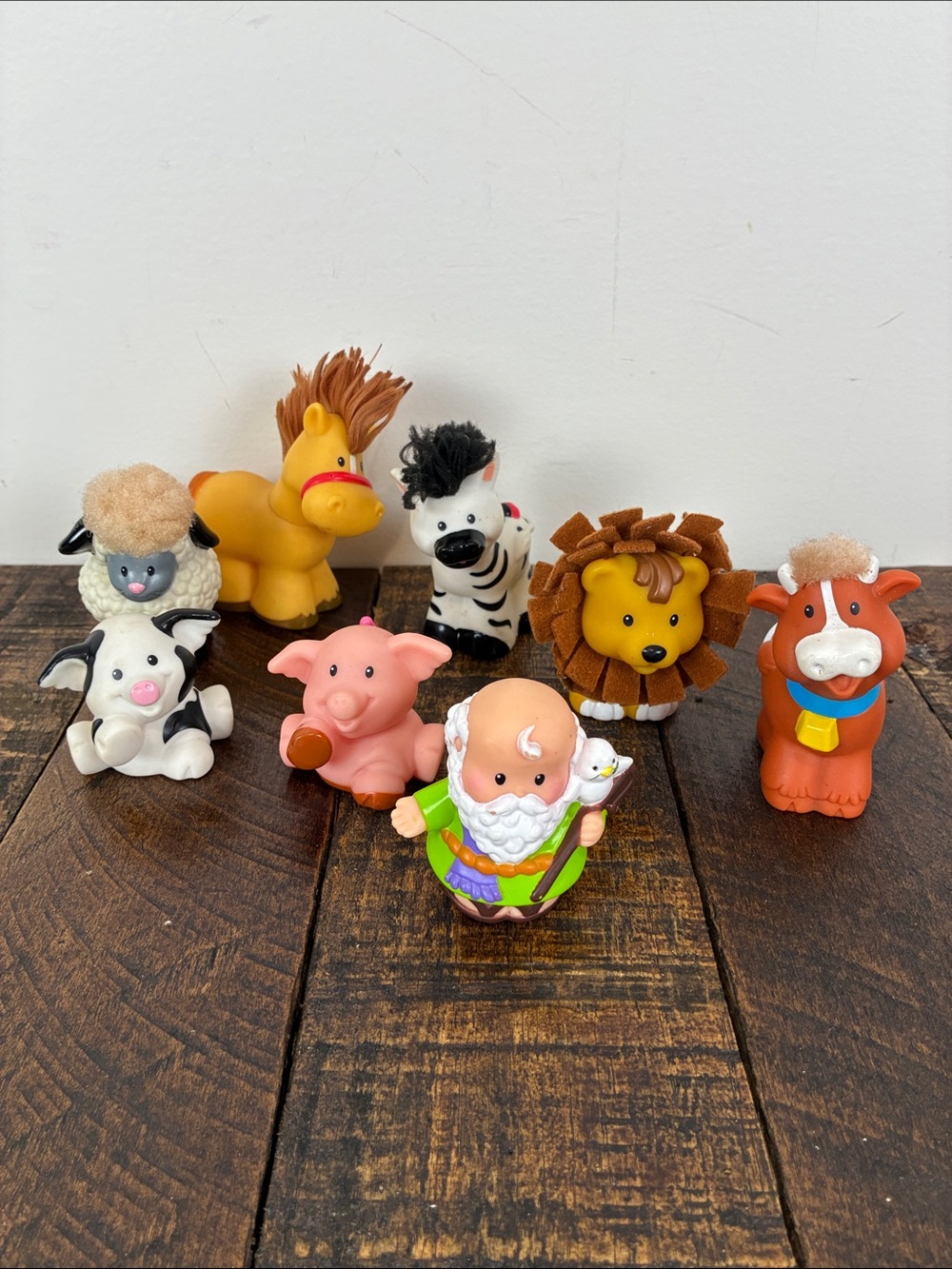 Fisher Price Little People Noah’s Ark Toy Characters With Hair